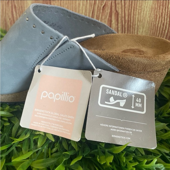 New Birkenstock Papillio Namica Rivets Nubuck Leather Wedge Sandals - Picture 6 of 11